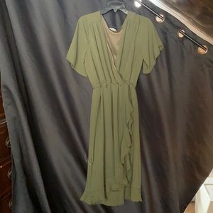 Olive green dress